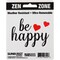 Sunburst Systems Decal Be Happy 2.75 in x 3.5 in, 12-Pack PK 6240 - alternate 1